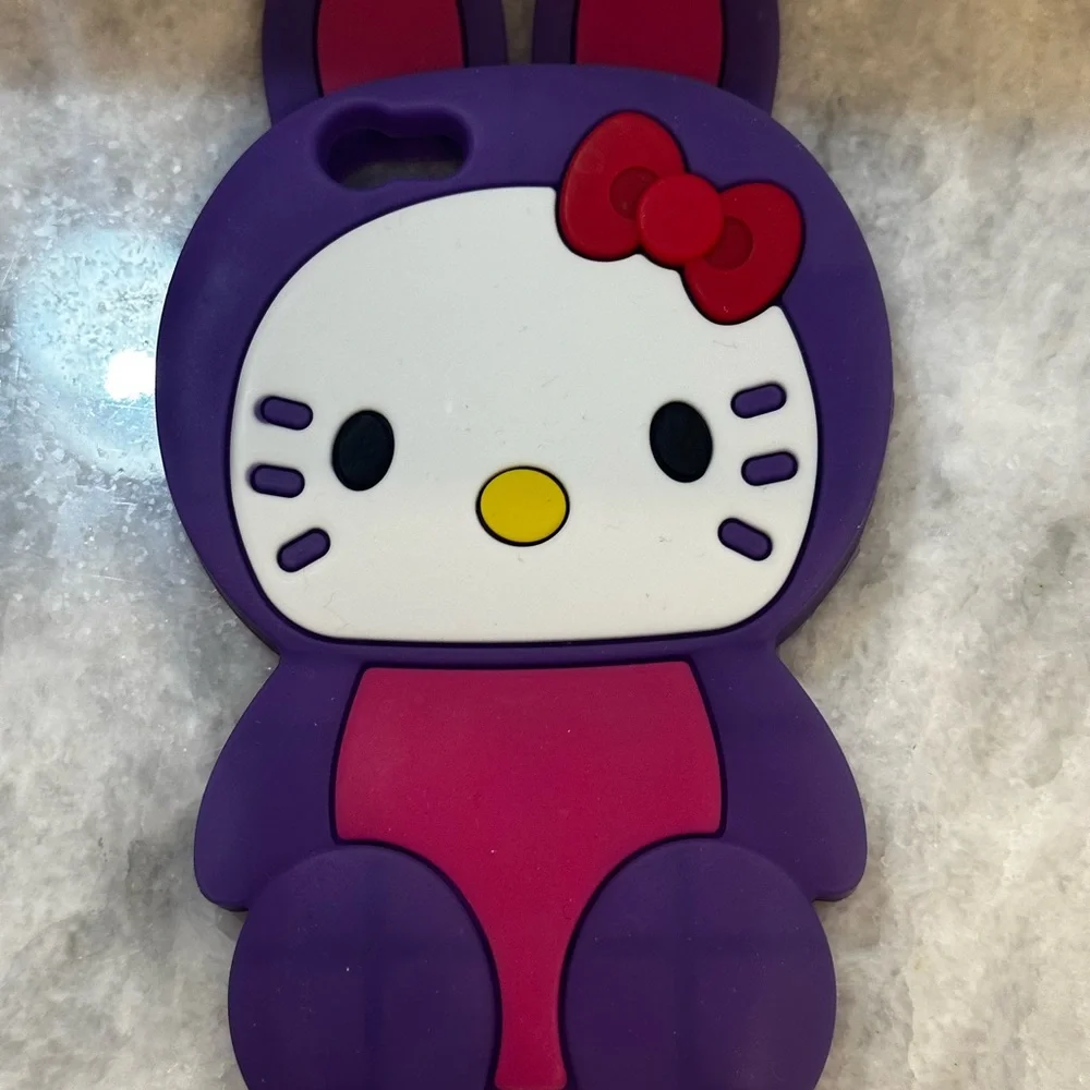 Hello Kitty Bunny Purple Silicone Case